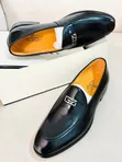 J.M. Weston Black Leather Moccasins - Brand New - 1