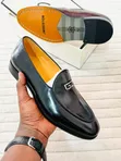 J.M. Weston Black Leather Moccasins - Brand New - 3