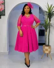 Classy Pleated Church Event Dresses - 3