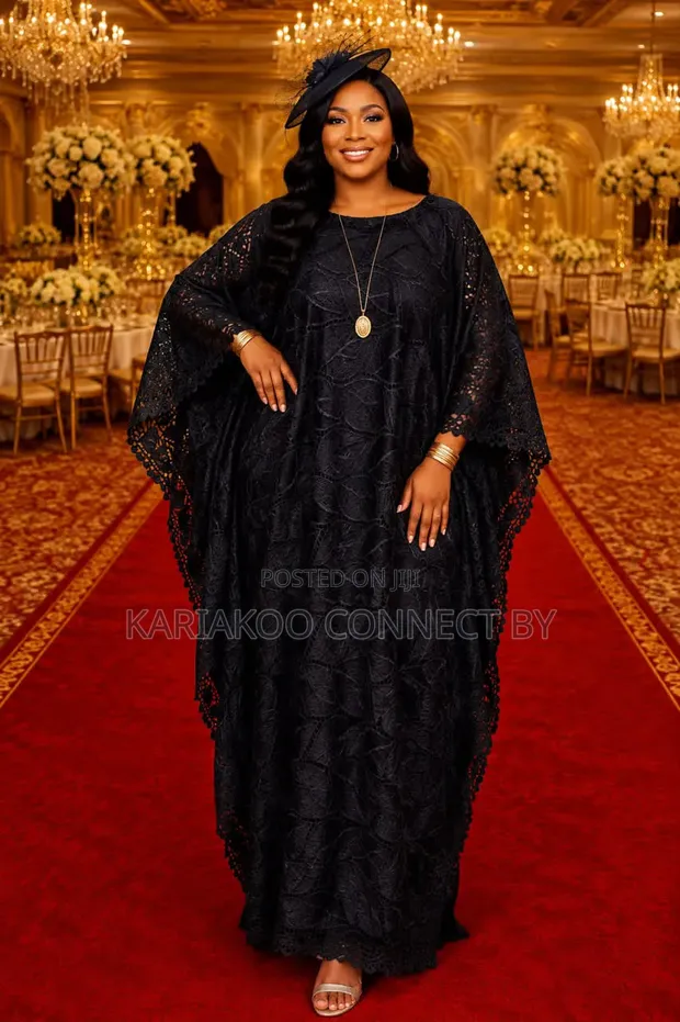 Exclusive Premium Swiss Lace Boubou Dress - 1