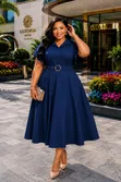 Elegant Gold-Accent Evening Dress - 5