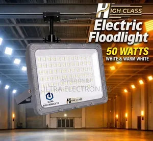 High Class 50W Electric Floodlight - Dust & Moisture Resistant
