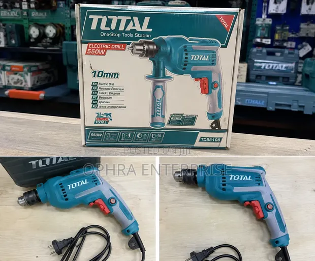 TOTAL 550W Umeme Drill - 1