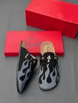 Men's Flame Skull Graphic Clogs - 2