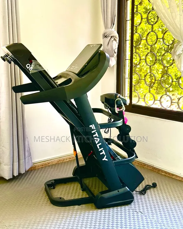 Fitality Q6 Electric Treadmill with Vibration Plate - 1