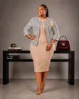 Luxury Beaded 2-Piece Dress Suit - 1