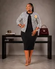 Luxury Beaded 2-Piece Dress Suit - 4