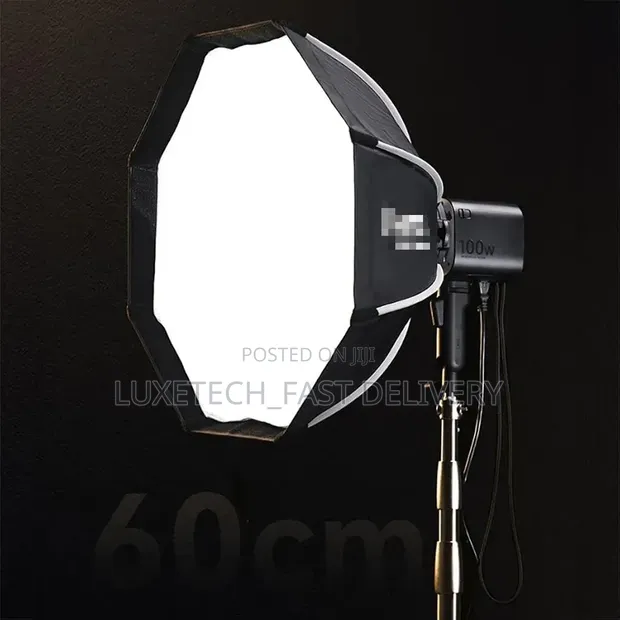 Softbox ya Mviringo 60cm yenye Bowens Mount & Grid - 1