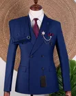 Men's Blue Suit by Mario Casas - 1