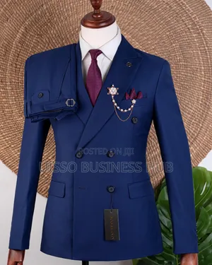 Men's Blue Suit by Mario Casas