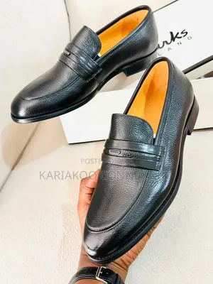 Viatu vya Clarks vya Wanaume vya Ngozi Halisi ya Penny Loafers