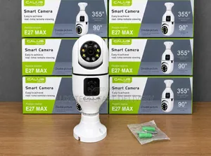 CALUS E27 MAX Smart WiFi Bulb Camera - Dual Lens PTZ