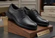 Clarks Men's Black Leather Shoes - 4