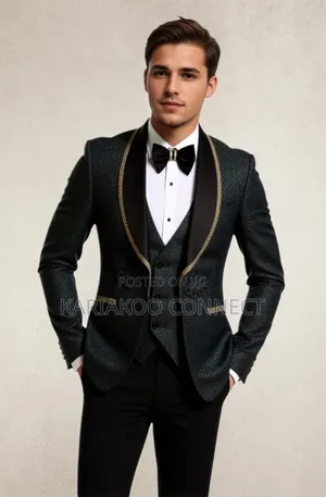 Carlos Cardin Luxury Standard Black Suit