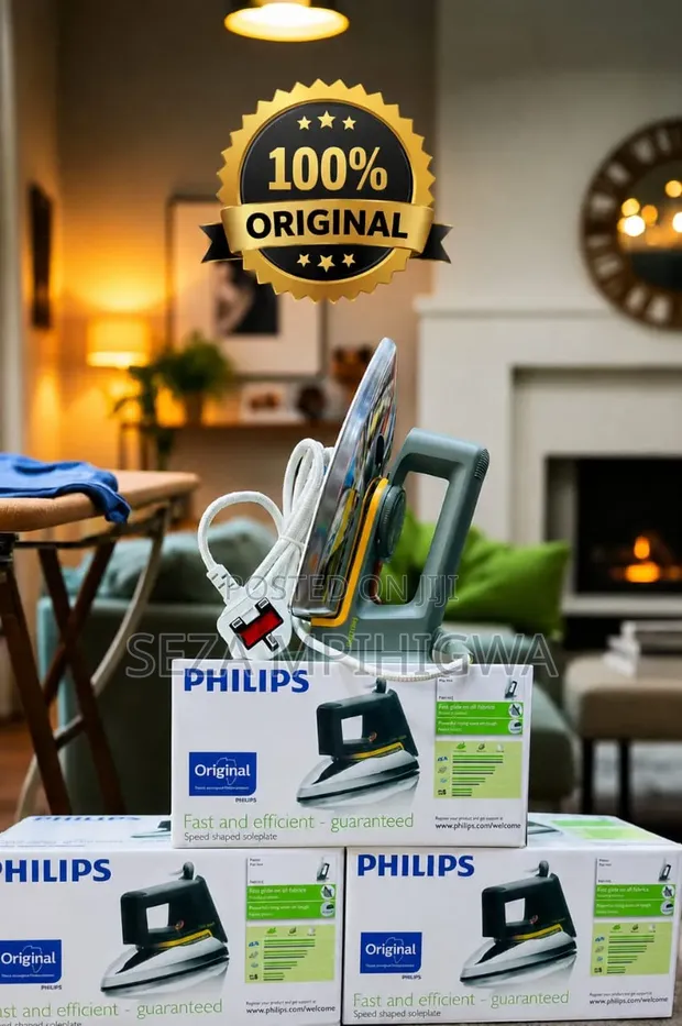 Philips Original Electric Iron - Speed Shaped Soleplate - 1