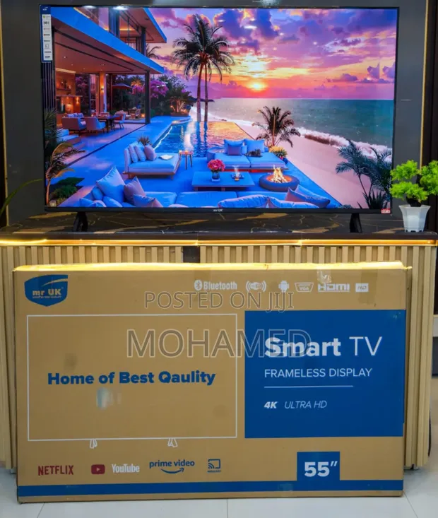 MR UK 55" 4K Smart Frameless TV - 1
