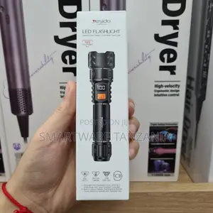 Yesido LED Flashlight yenye Battery Display & Zoom