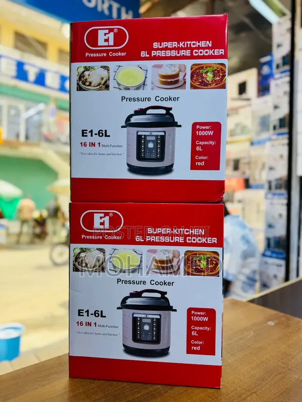 E1 Pressure Cooker - 6 Litres - 1