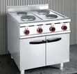 Commercial Electric Range Cooker - 4 Plate with Cabinet - 2