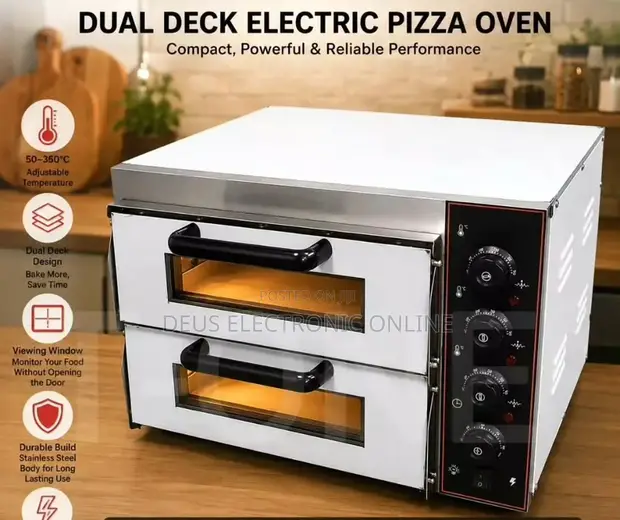 Brand New Electric Pizza Oven - 2 Deck, 1 Tray - 1