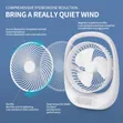 Starlite Portable Mini Manual Rechargeable Desk Fan - 3