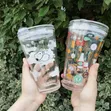 Cute 400ml Glass Mug with Silicone Straw and Lid - 3