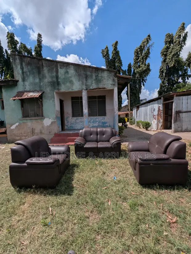 Used Leather Sofa Set 2:1:1 - 1
