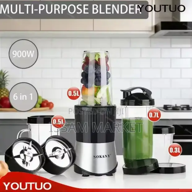 Sokany 6-in-1 Multipurpose Blender - 1
