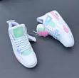 New Air Jordan 4 Multicolor Sneakers - 1