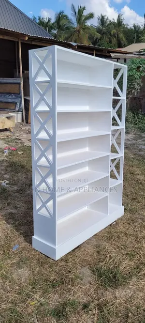 Wood-Mode Shoe Cabinet - White, 6 Shelves