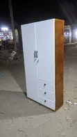Wood-Mode White and Brown Wardrobe - 1