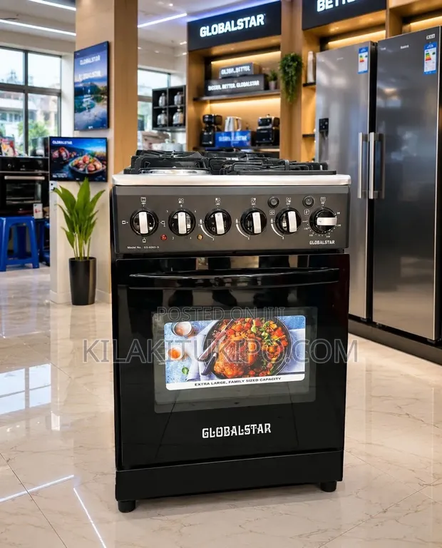 50x50cm Oven Mixer: 3 Gas Burners, 1 Electric Hot Plate, Electric Oven - 1