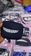 Maski ya Uso ya Pamba Nyeusi Yanayoweza Kutumika Tena - 4