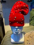 Slouchy Beanie with Mixed Crystal Accents - 1