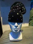 Slouchy Beanie with Mixed Crystal Accents - 2