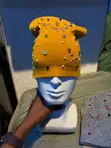 Slouchy Beanie with Mixed Crystal Accents - 5