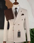 Mario Casas 4-Button Men's Suit - 1