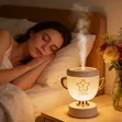 Humidifier ya 2-in-1 ya Trofi na Taa ya Usiku ya LED - 1