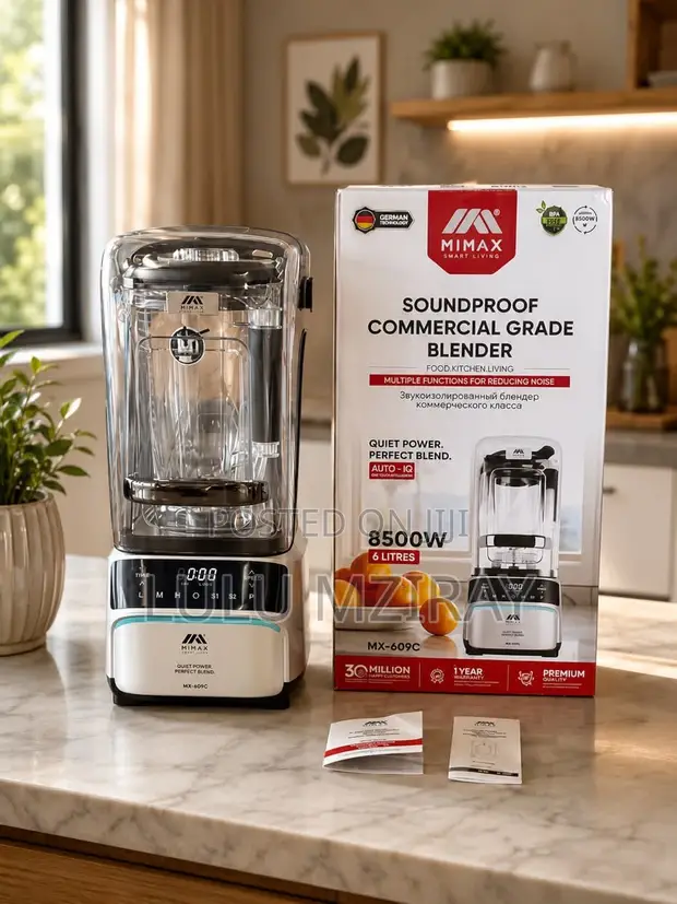 Commercial Blender - Silent, 6L Capacity - 1