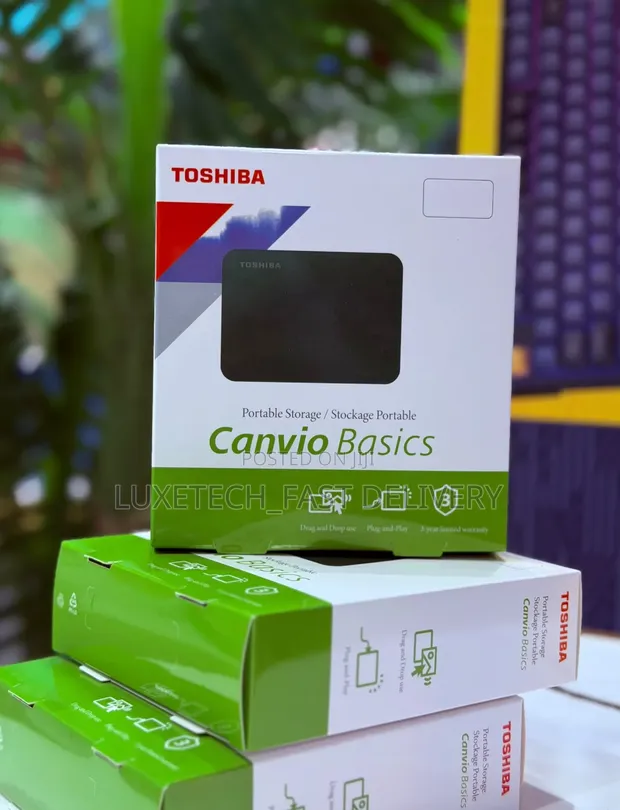 Toshiba Canvio Basics Portable External Hard Drive 2TB - 1