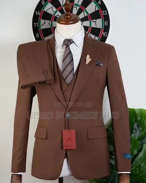 Men's 3-Piece Suit - Brown