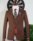 Men's 3-Piece Suit - Brown - 4
