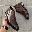 Classic Step Men's Leather Boots - Boxed - 3