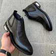 Classic Step Men's Leather Boots - Boxed - 4