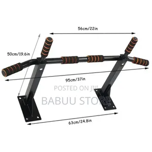 Quality Home Fitness Multi-Grip Pull-Up Bar & Wall Mounted Dip Bar