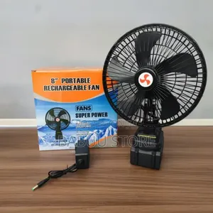 Portable Rechargeable LED Fan - Industrial Grade