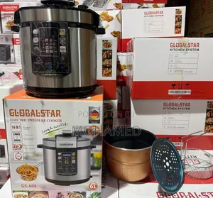 Globalstar GS-608 Electric Pressure Cooker - 6L