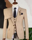 Suti Mpya za Kiume za Mario Casas Rangi ya Khaki - 4