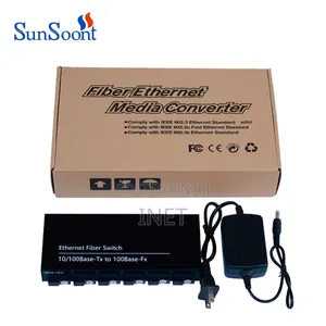 6-Port Fiber Media Converter