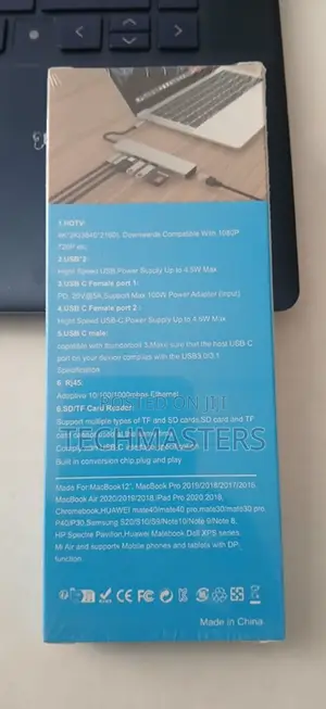 8-in-1 USB-C Hub Mpya na 100W PD